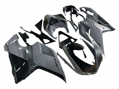 Best 2007-2014 Ducati 848 Motorcycle Fairings - Silver Gold Matte Black UK