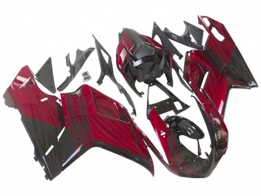 Best 2007-2014 Ducati 848 Motorcycle Fairing - Red Glossy Black UK