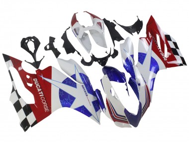 Best 2011-2014 Ducati Panigale 899 Motorcycle Fairings - White Blue Red Black UK