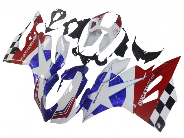 2011-2014 Ducati Panigale 899 Motorcycle Fairings - White Blue Red Black UK