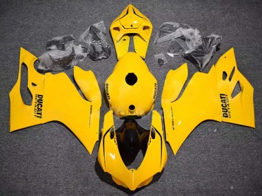 Best 2011-2014 Ducati Panigale 899/1199 Motorcycle Fairings - Glossy Yellow UK