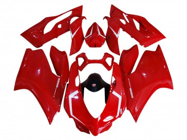 Best 2011-2014 Ducati 1199 Motorcycle Fairing Kits - Red UK