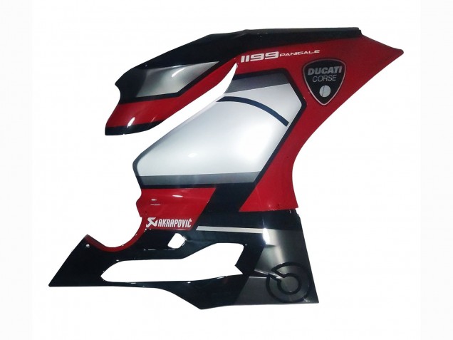 2011-2014 Ducati 1199 Motorcycle Fairings - Red Silver Black UK