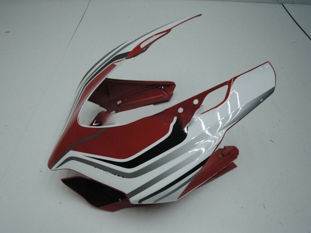 2011-2014 Ducati Panigale 899 Motorcycle Fairing - White Red Glossy Black UK