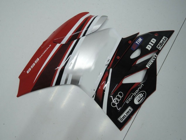 2011-2014 Ducati Panigale 899 Motorcycle Fairing - White Red Glossy Black UK