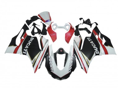 Best 2011-2014 Ducati Panigale 1199 Motorcycle Fairings - White Red Black UK