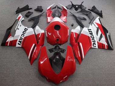 Best 2015-2020 Ducati 959 Bike Fairings - White Red Glossy Black UK