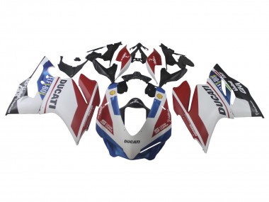 Best 2015-2020 Ducati 1299 Motorcycle Fairings - White Red Blue Matte Black Unibat Flex-Box UK