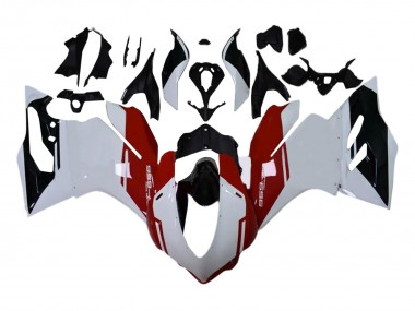 Best 2015-2020 Ducati 959 Motorcycle Fairings Kits - White Red Glossy Black UK