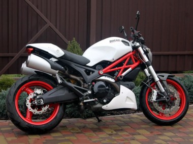 Best 2008-2012 Ducati Monster 696 796 1100 1100S Motorcycle Fairings - White UK