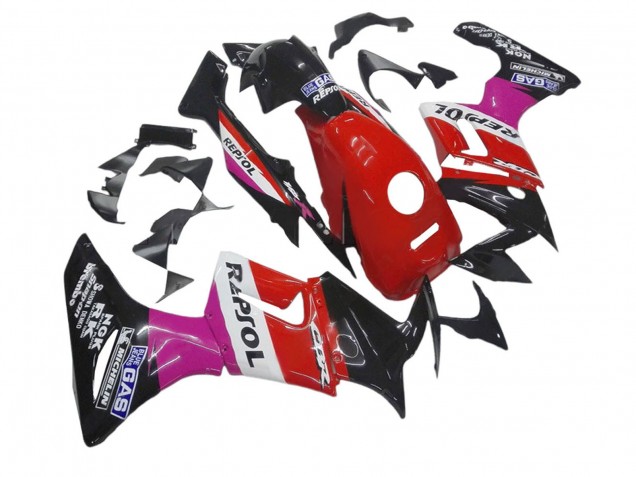 2002-2006 Honda CBR125R Motorcycle Fairings - Pink White Red Glossy Black Repsol Michelin UK