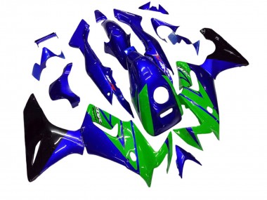 Best 2002-2006 Honda CBR125R Motorcycle Fairings - Blue Green Glossy Black UK