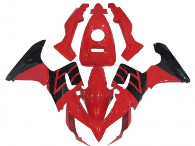 Best 2002-2006 Honda CBR125R Motorcycle Fairings - Red Glossy Black Stripe UK