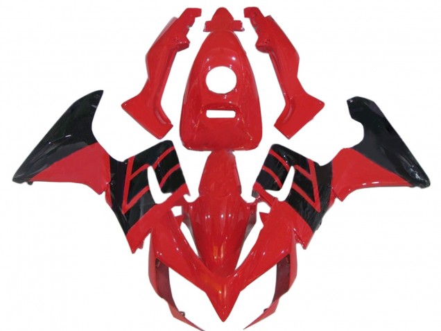 2002-2006 Honda CBR125R Motorcycle Fairings - Red Glossy Black Stripe UK