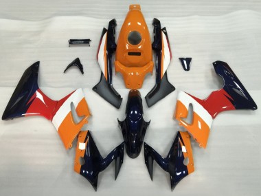 Best 2002-2006 Honda CBR125R Motorcycle Fairings - Orange White Red Glossy Black UK