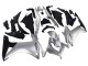 2013-2015 Honda CBR500R Motorcycle Fairing - Silver Glossy Black UK