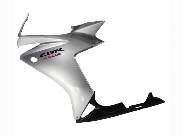2013-2015 Honda CBR500R Motorcycle Fairing - Silver Glossy Black UK