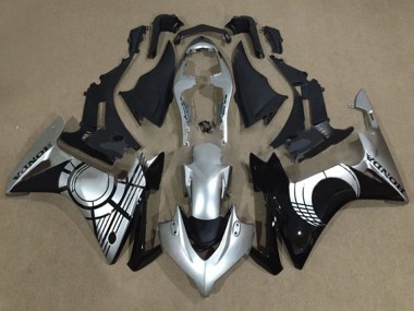 Best 2013-2015 Honda CBR500R Motorcycle Fairings - Silver Glossy Black UK