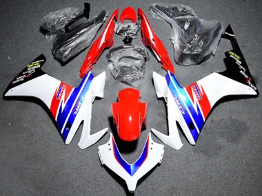 Best 2013-2015 Honda CBR500R Motorcycle Fairing - White Red Blue HRC UK