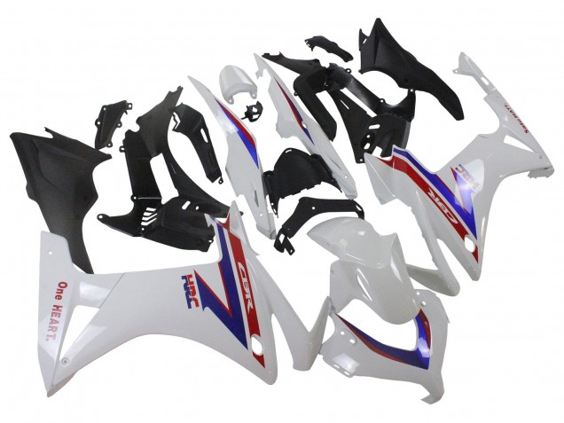 2013-2015 Honda CBR500R Motorcycle Fairings - White Red Blue HRC UK
