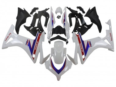 Best 2013-2015 Honda CBR500R Motorcycle Fairings - White Red Blue HRC UK