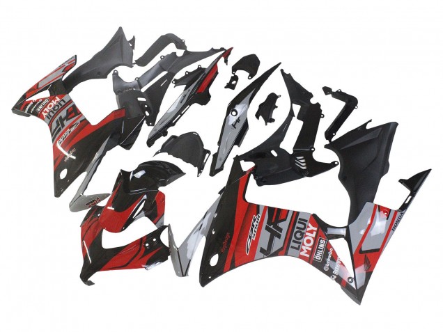 2013-2015 Honda CBR500R Motorcycle Fairings - Red Silver Glossy Black UK