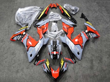 Best 2013-2015 Honda CBR500R Motorcycle Fairings - Glossy Nardo Grey Yellow Glossy Black Repsol HRC Red Bull UK
