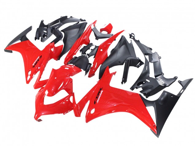 2013-2015 Honda CBR500R Motorcycle Fairings - Red Matte Black UK