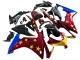 2013-2015 Honda CBR500R Motorcycle Fairings - Red Blue Yellow Star UK