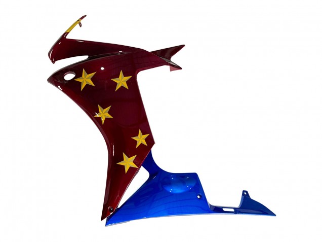 2013-2015 Honda CBR500R Motorcycle Fairings - Red Blue Yellow Star UK