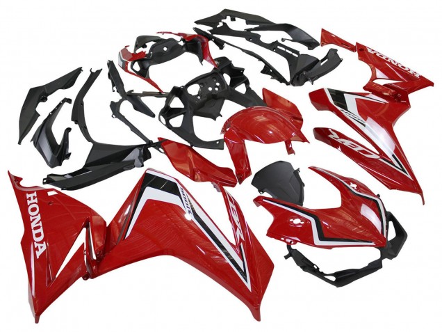2022-2023 Honda CBR500R Motorcycle Fairings - Red White Black UK