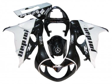 Best 1998-2003 Suzuki TL1000R Motorcycle Fairings - Glossy Black White Jordan UK