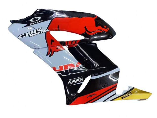 2004-2005 Honda CBR1000RR Motorcycle Fairings - Yellow Red White Glossy Red Bull Repsol HRC UK