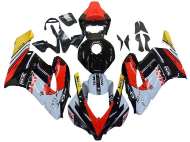 Best 2004-2005 Honda CBR1000RR Motorcycle Fairings - Yellow Red White Glossy Red Bull Repsol HRC UK
