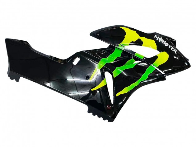 2004-2005 Honda CBR1000RR Motorcycle Fairings - Glossy Black Yellow Green Monster UK