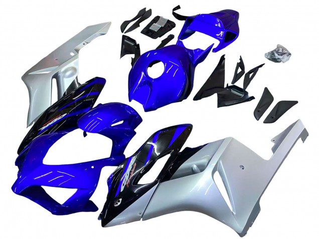 2004-2005 Honda CBR1000RR Motorcycle Fairings - Silver Blue Glossy Black UK