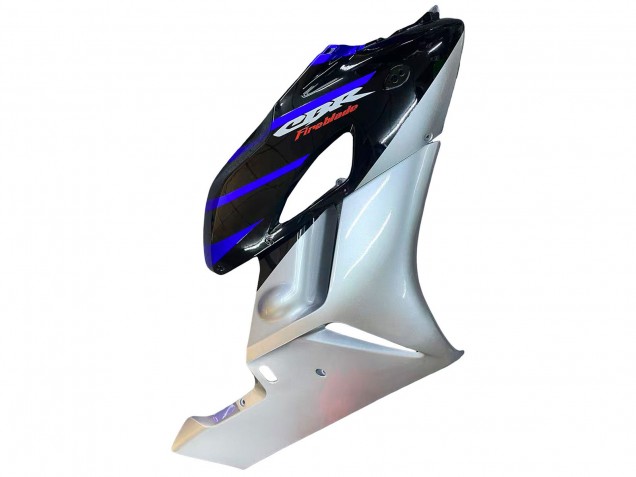 2004-2005 Honda CBR1000RR Motorcycle Fairings - Silver Blue Glossy Black UK