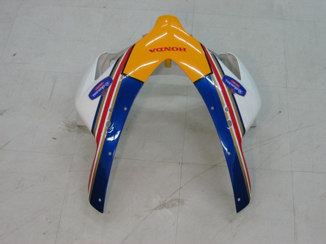 2004-2005 Honda CBR1000RR Motorcycle Fairings - White Blue Gold Rothmans UK