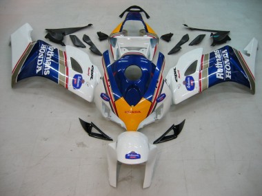 Best 2004-2005 Honda CBR1000RR Motorcycle Fairings - White Blue Gold Rothmans UK