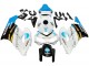2004-2005 Honda CBR1000RR Motorcycle Fairings - White Light Blue Yellow Black Konica Minolta UK
