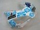 2004-2005 Honda CBR1000RR Motorcycle Fairings - White Blue Snow Nastro Azzurro 46 UK