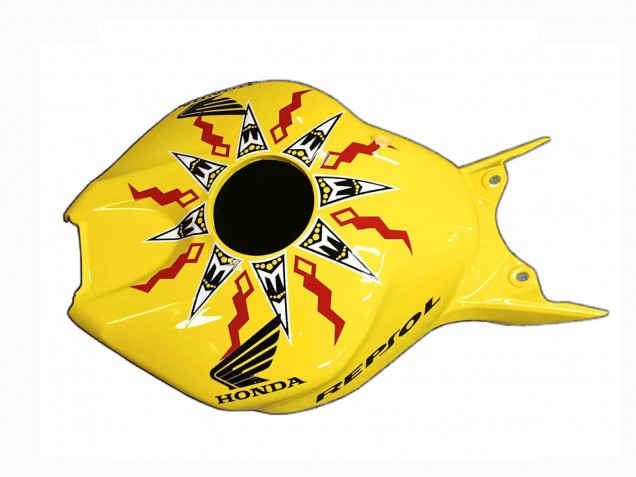 2004-2005 Honda CBR1000RR Motorcycle Fairings - Yellow Orange Glossy Black Repsol Rossi 46 UK