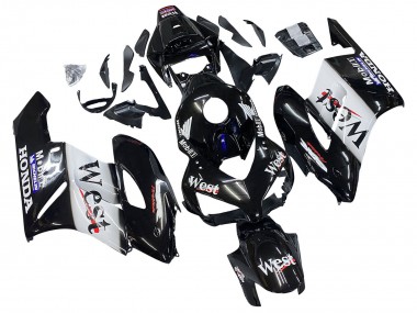 Best 2004-2005 Honda CBR1000RR Motorcycle Fairings - Glossy Black White West UK