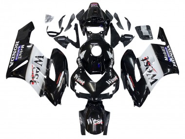 Best 2004-2005 Honda CBR1000RR Motorcycle Fairings - Glossy Black White West UK