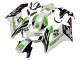 2004-2005 Honda CBR1000RR Motorcycle Fairings - White Green Glossy Black Hannspree 52 UK