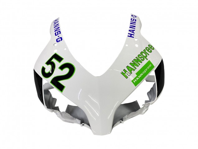 2004-2005 Honda CBR1000RR Motorcycle Fairings - White Green Glossy Black Hannspree 52 UK