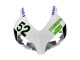 2004-2005 Honda CBR1000RR Motorcycle Fairings - White Green Glossy Black Hannspree 52 UK