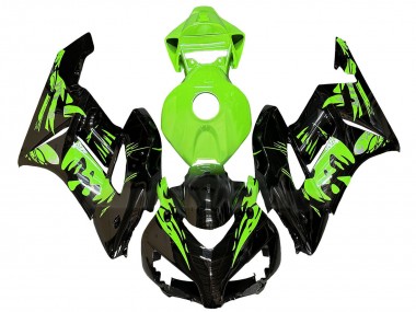 Best 2004-2005 Honda CBR1000RR Motorcycle Fairings - Green Glossy Black UK