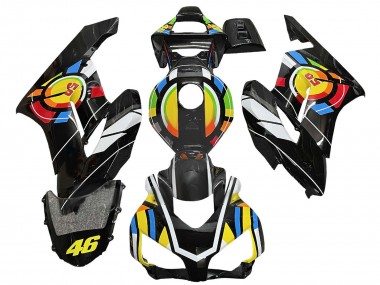 Best 2004-2005 Honda CBR1000RR Motorcycle Fairings - Yellow Blue Red Glossy Black Color Wheel 46 UK