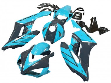 Best 2004-2005 Honda CBR1000RR Motorcycle Fairings - Light Blue Glossy Black UK